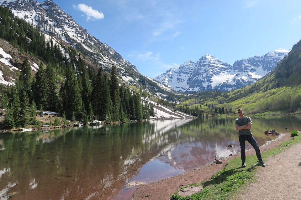 maroon bells on the colorado road trip