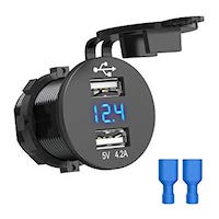 simple 12v battery reader
