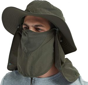 DDYOUTDOOR Sun Protection Hat with Face Flap